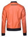 SOPRANO Leather Jacket Orange