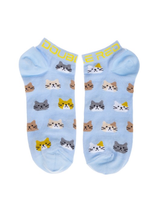 DOUBLE FUN Socks Unhappy Cats