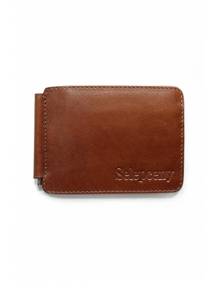 SY SELEPCENY BROWN 100% GENUINE LEATHER BILLFOLD WALLET
