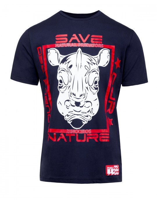Natural Predators Rhino T-Shirt Navy