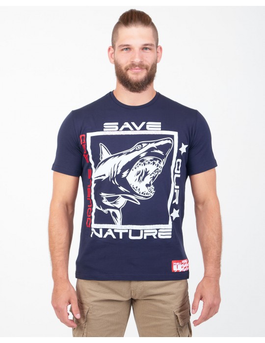 Natural Predators Shark T-Shirt Navy