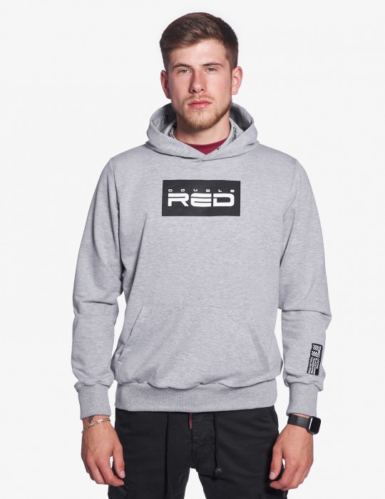 RED Hoodie Black&White Collection Grey