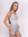 DOUBLE RED Basic Summer Top Tank Grey