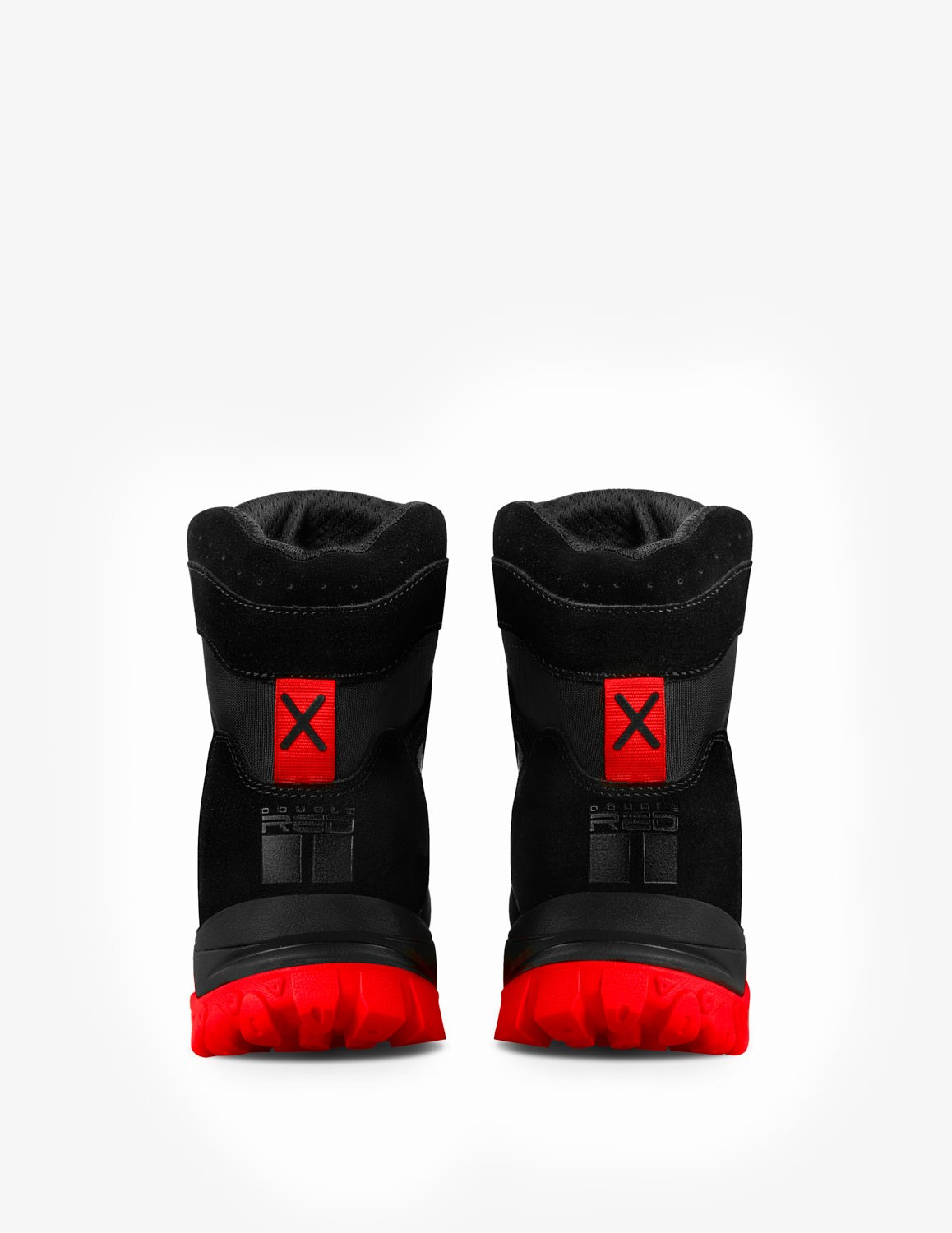 X WIRE BLACK&RED Boots
