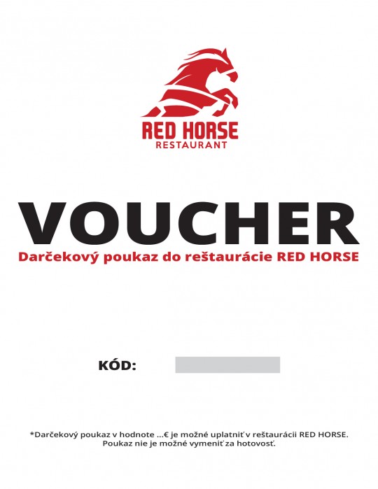 VOUCHER RED HORSE RESTAURANT - 20€