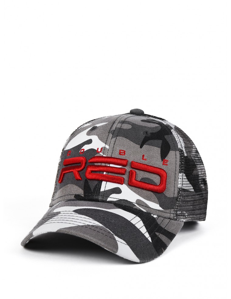 DOUBLE RED Soldier 3D Embroidery Logo Cap B&W™