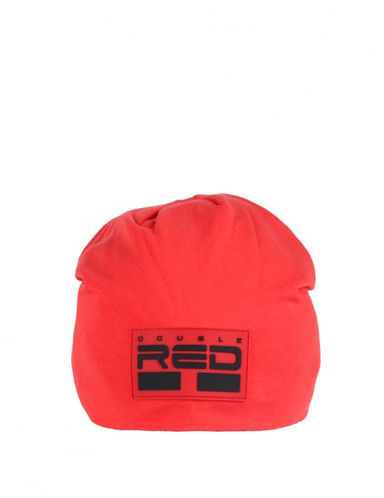 DOUBLE RED BEANIE Red