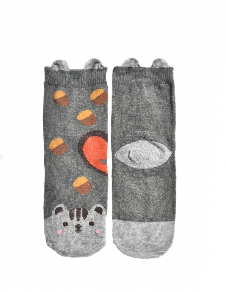 Ponožky KID Fun Socks Grey Squirel