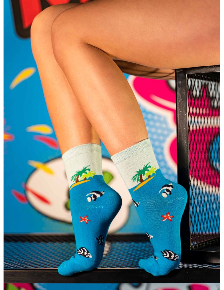 Ponožky Women's FUN Socks Blue Sea