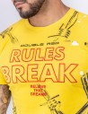 DOUBLE FUN T-shirt RULES BREAK Yellow