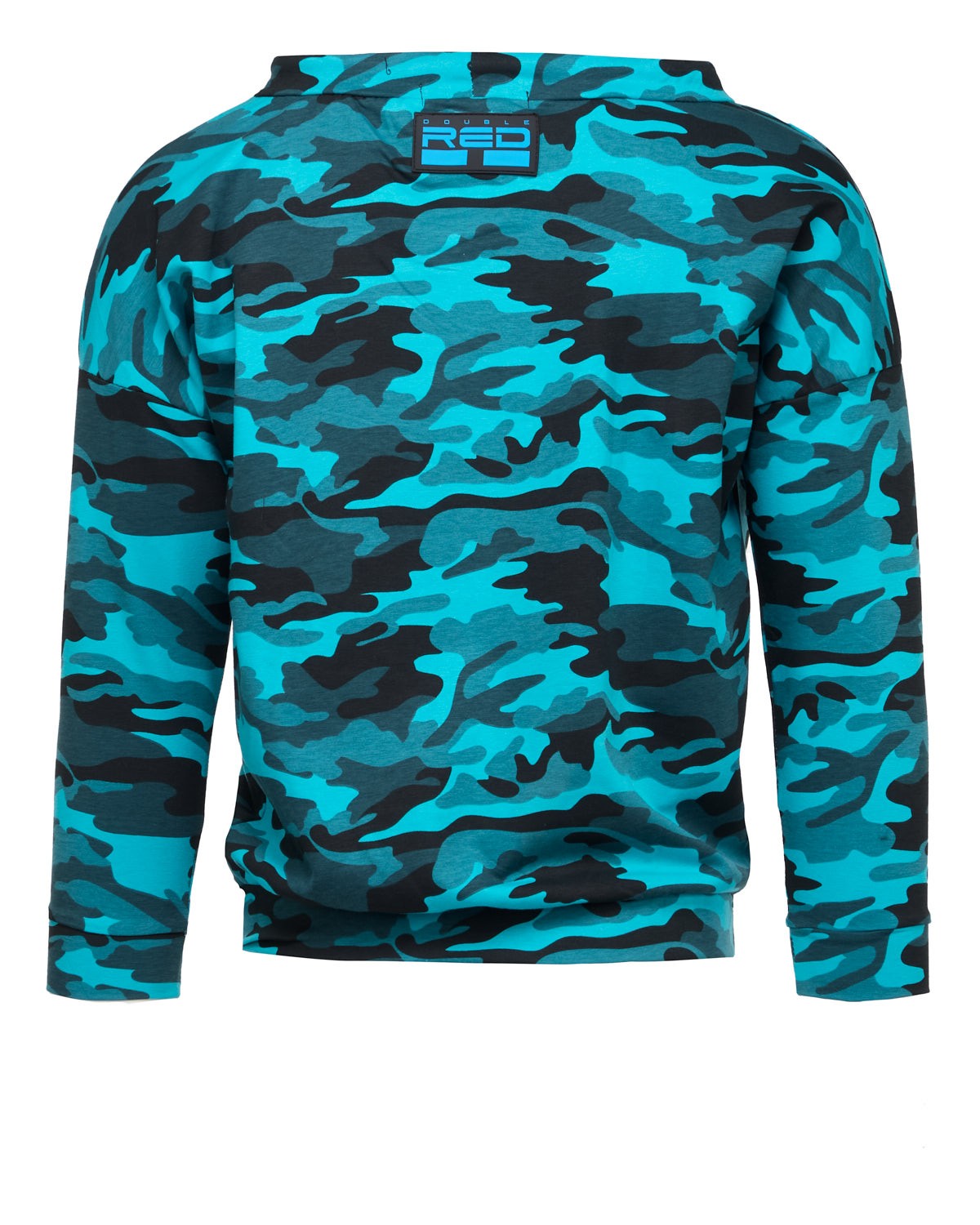 Sweatshirt Neon Streets Collection Camo Blue Turquoise